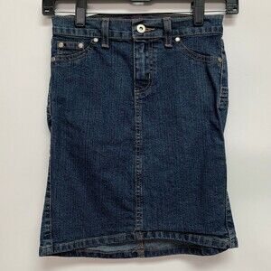 Luricci Forever Firm International Denim Jean Skirt Sz 26 Blue Butt Lifter NWOT